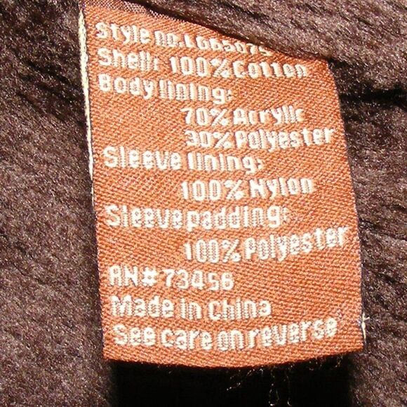 Vintage LEE Hooded Denim Coat, YL, Blue, Brown Fuzzy lining, Zipper, Pockets - Picture 14 of 15